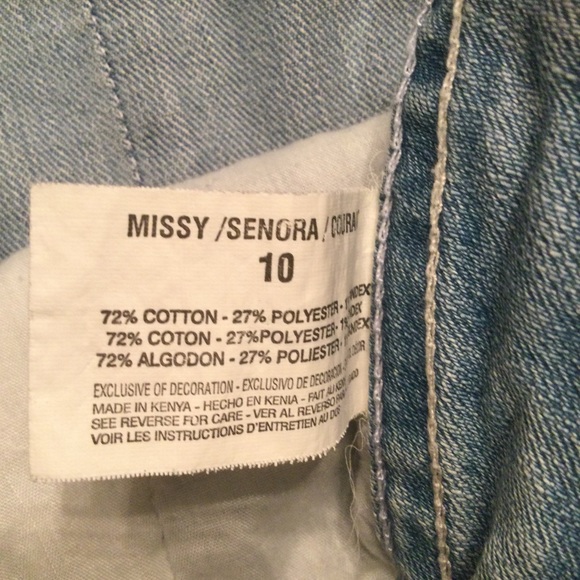 Gloria Vanderbilt Light Wash Skimmer Capri Size 10 - Picture 9 of 13